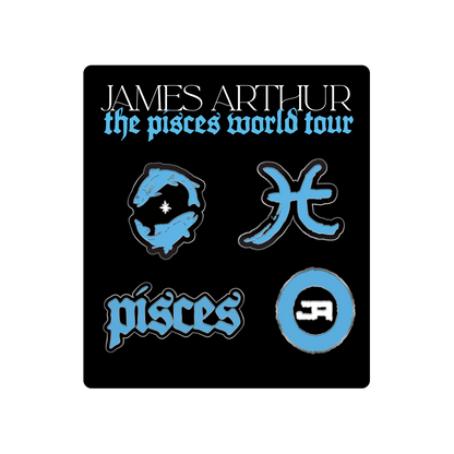 Pisces Enamel Badge Set