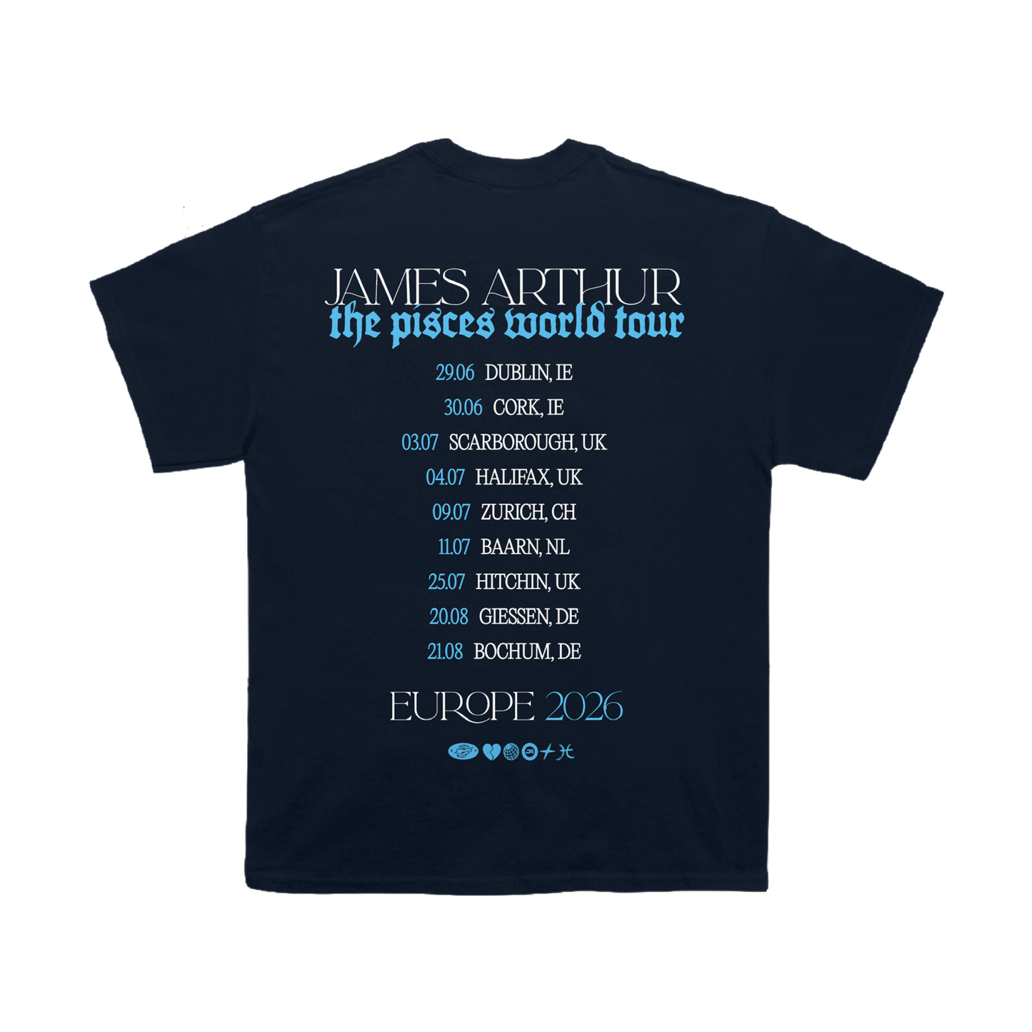 Pisces Photo Itin 2026 Navy Tee